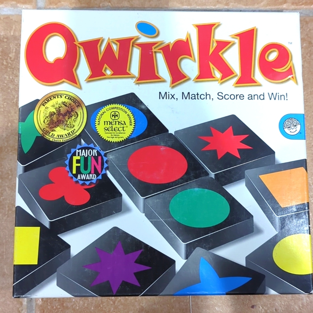 Qwirkle matching colors and shape game ages 6 and up!